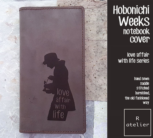 Leather Notebook Cover | Hobonichi Weeks Mega (FREE SHIP DEALS)
