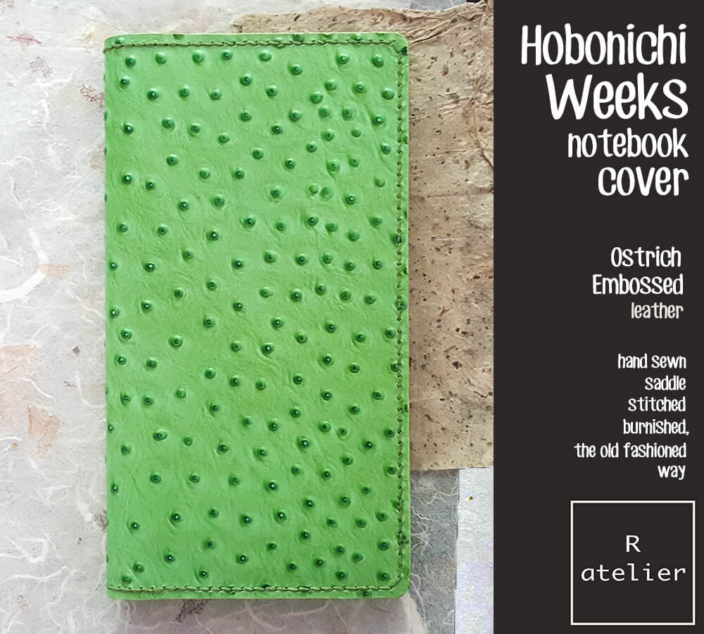 Leather Notebook Cover | Hobonichi Weeks Mega (FREE SHIP DEALS)