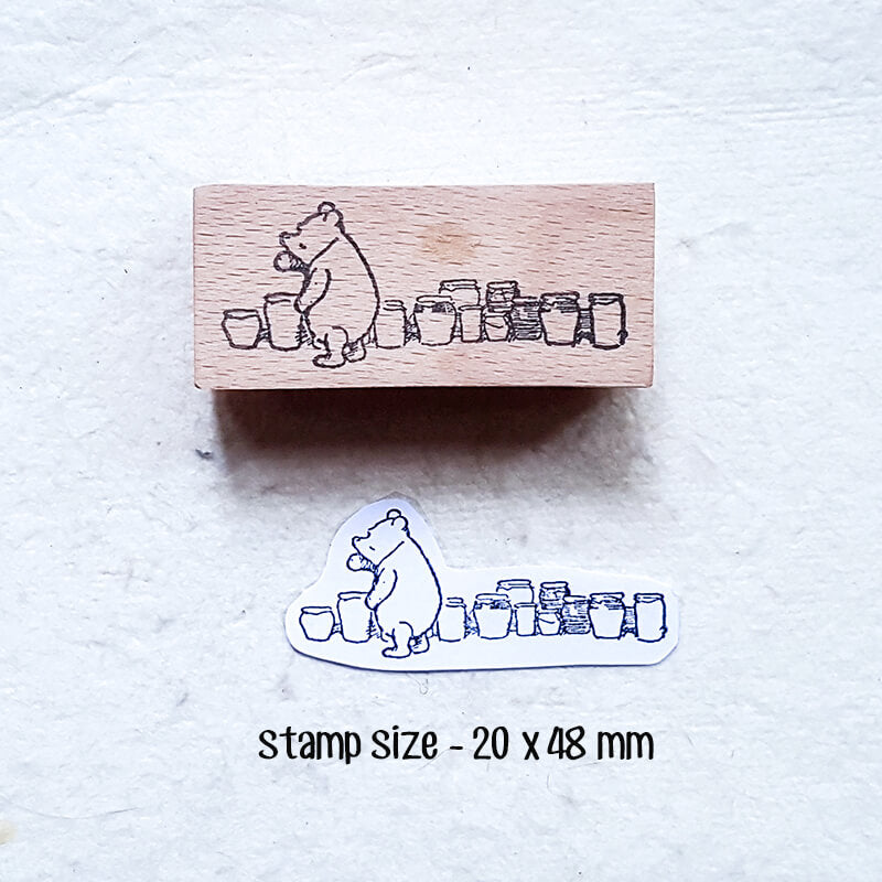 Little Bear Story Scrapbooking Wooden Stamp