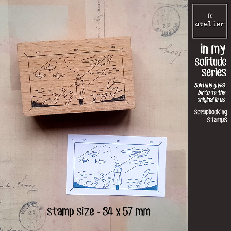 in my solitude daily life Scrapbooking Wooden Stamps