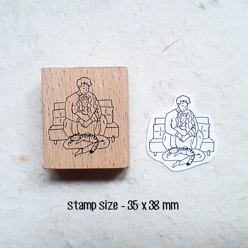 Isabelle Kawaii Daily Life Scrapbooking Wooden Stamps