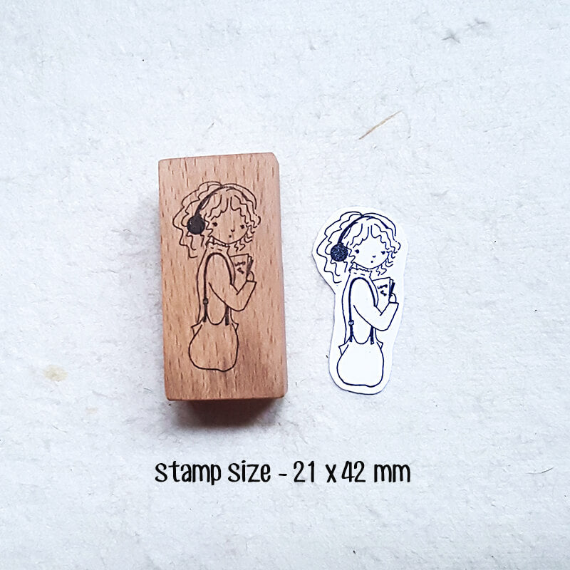 Isabelle Kawaii Daily Life Scrapbooking Wooden Stamps