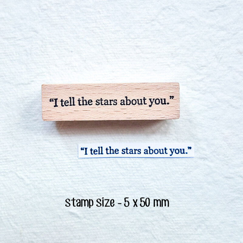 Literary Romantic Love Quotes Scrapbooking Wooden Stamp