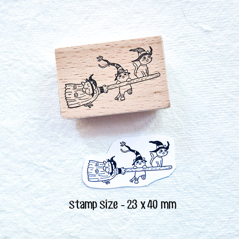 Halloween Trick-or-Treat Hocus Pocus Scrapbooking Wooden Stamps