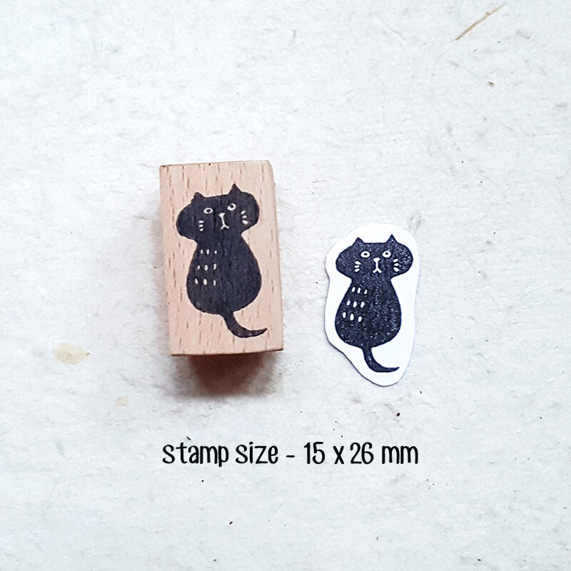 Neko Kitty Cat Scrapbooking Wooden Stamps