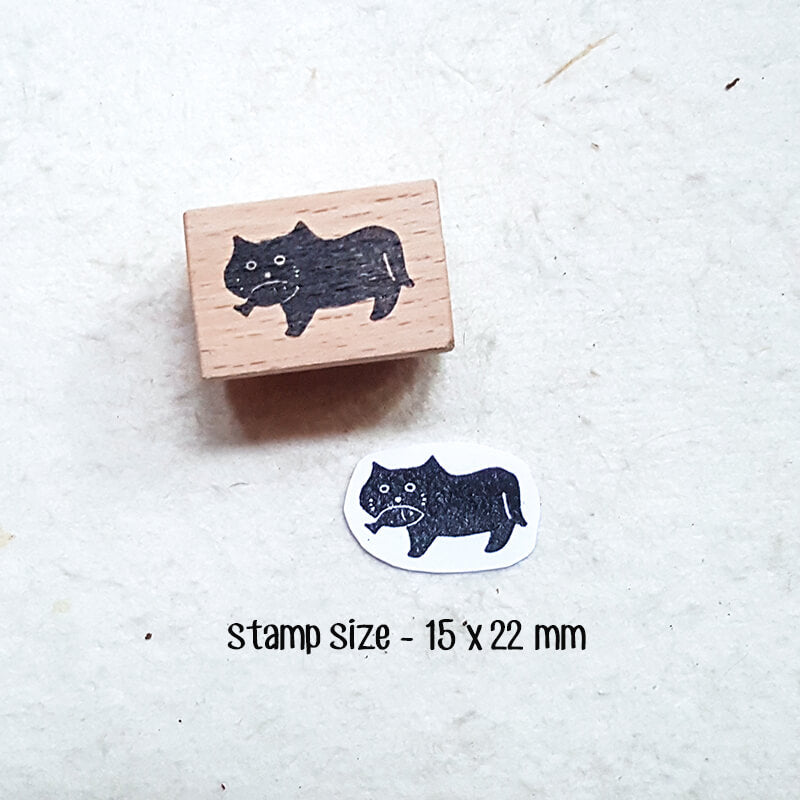 Neko Kitty Cat Scrapbooking Wooden Stamps