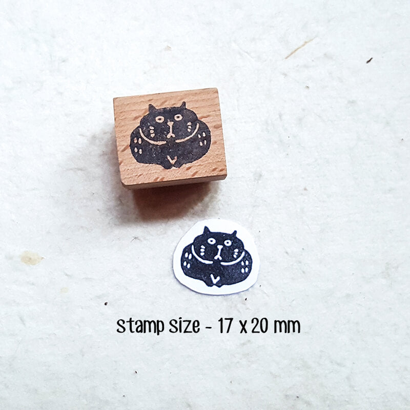 Neko Kitty Cat Scrapbooking Wooden Stamps