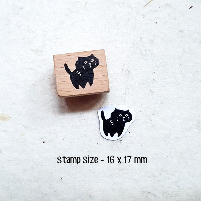 Neko Kitty Cat Scrapbooking Wooden Stamps