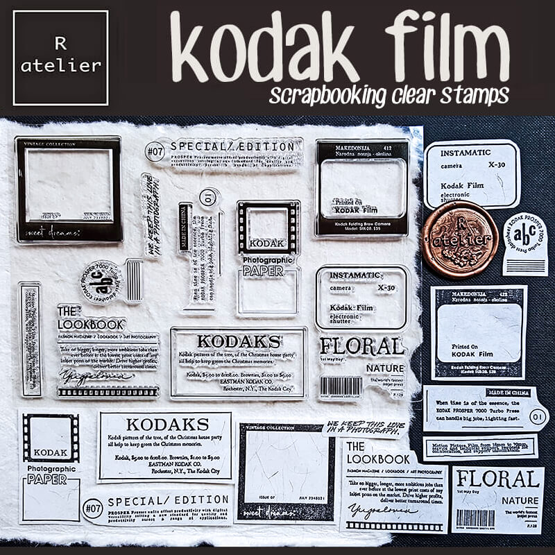 film buff cinephile Scrapbooking Clear Stamps