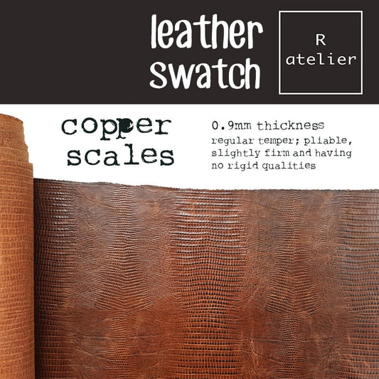 Leather Swatch - Copper Scales