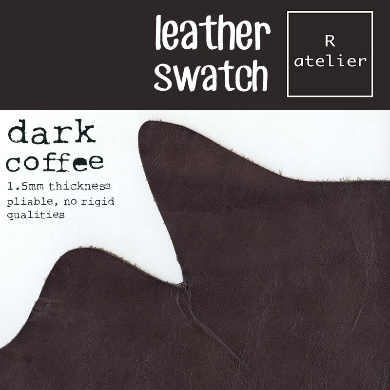 R.atelier Leather Swatch | Dark Coffee