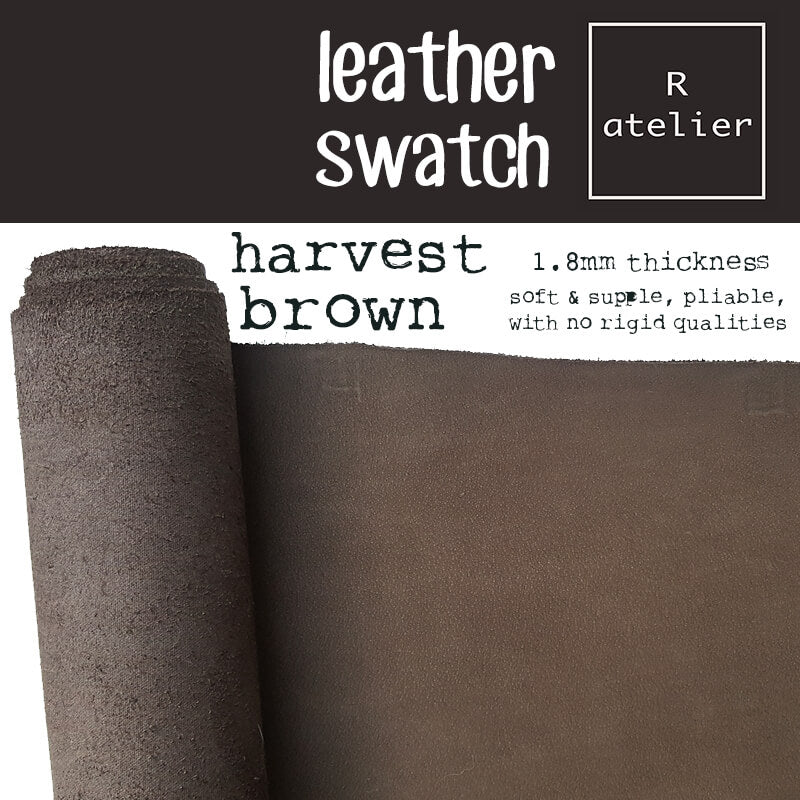 Leather Swatch - Harvest Brown