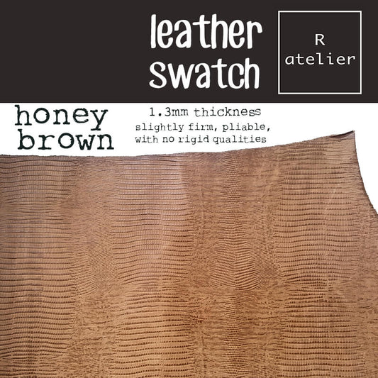 Leather Swatch - Honey Brown