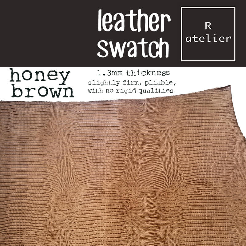 Leather Swatch - Honey Brown