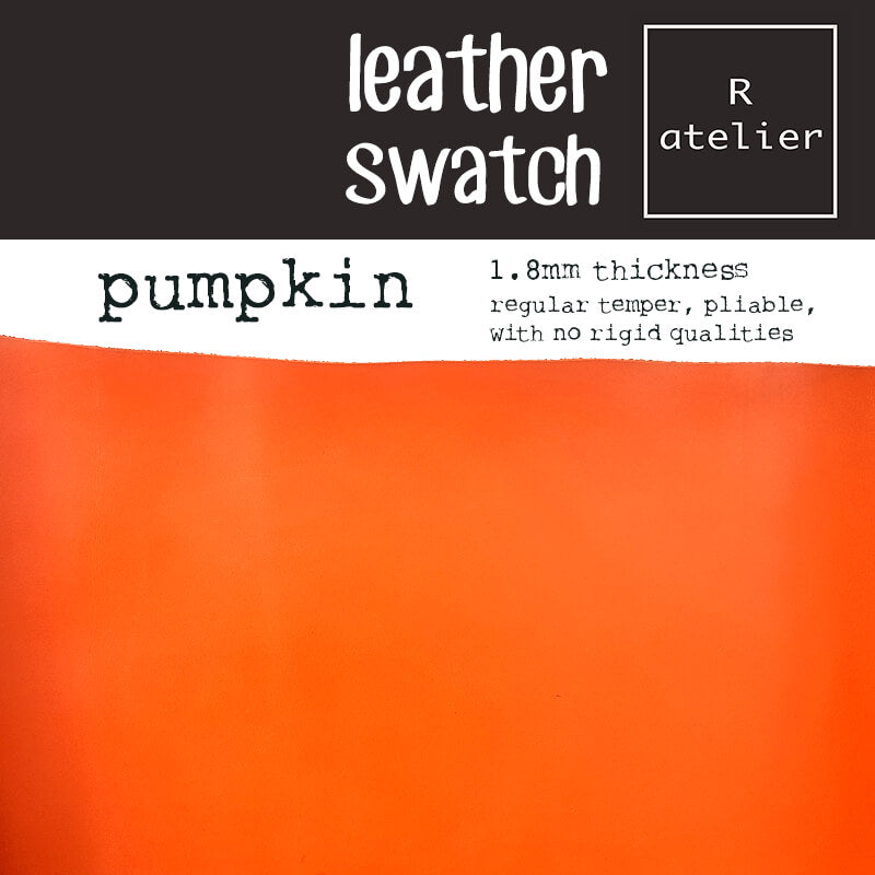 Leather Swatch - Pumpkin