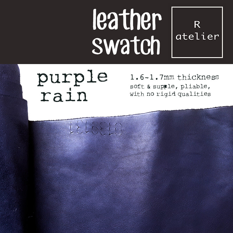R.atelier A6 TN Leather Notebook Journal Cover Folio Purple Rain