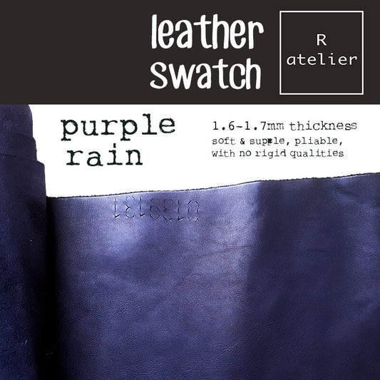 Leather Swatch - Purple Rain
