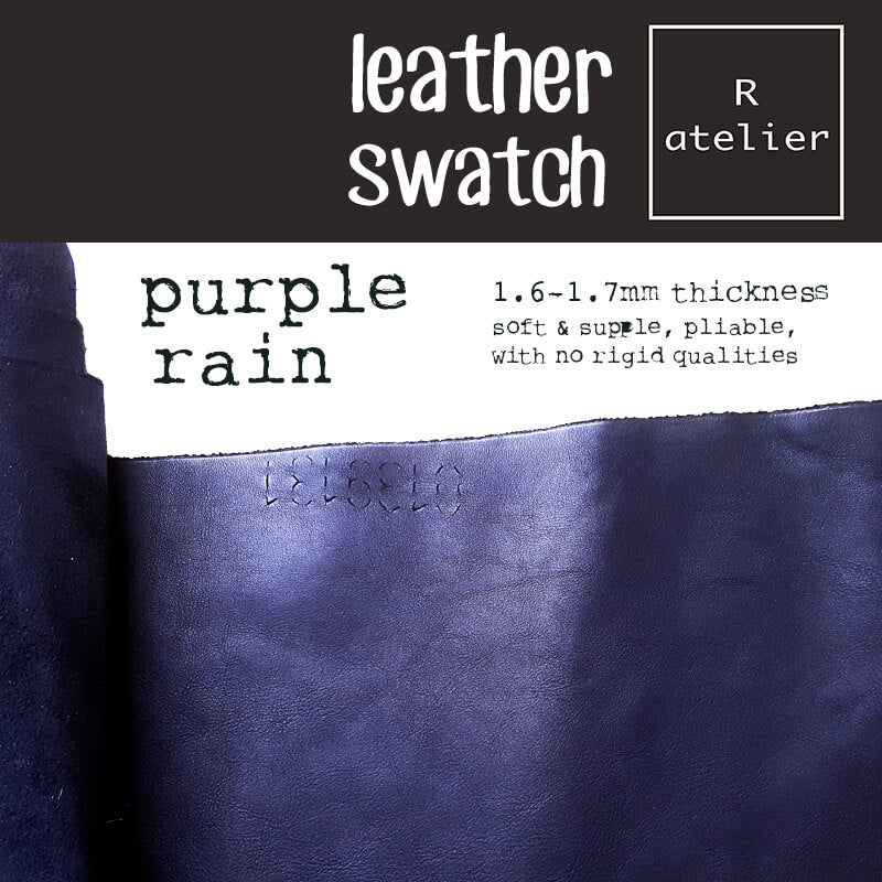 Leather Swatch - Purple Rain