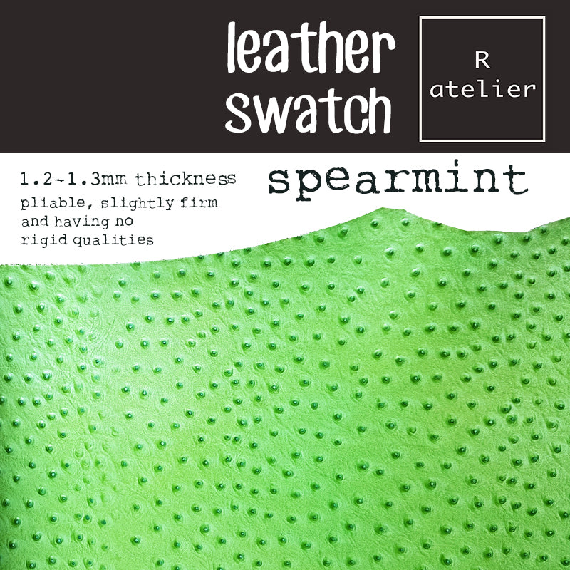 R.atelier Notebook Leather Swatch Spearmint