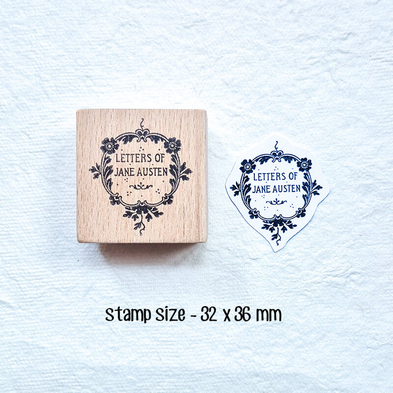 Jane Austen Letters Quotes Scrapbooking Wooden Stamp