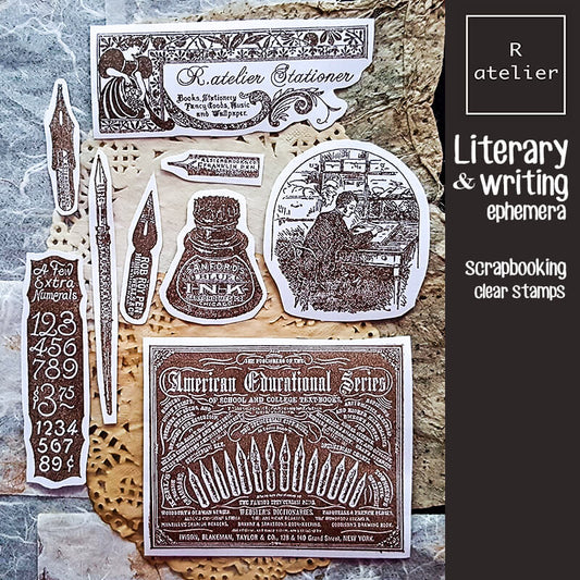 Literary & Writing Ephemera Scrapbooking Clear Stamps