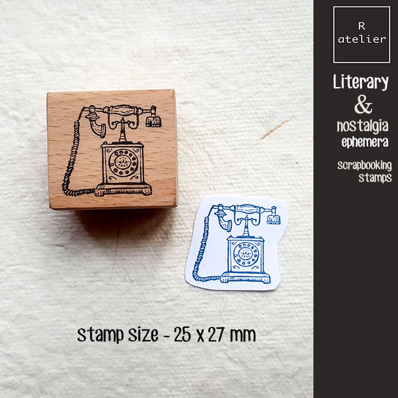 Literary & Nostalgia Ephemera Scrapbooking Wooden Stamp