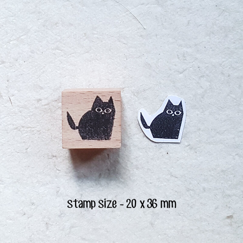 It's a Wonderful Cat Life Scrapbooking Wooden Stamp