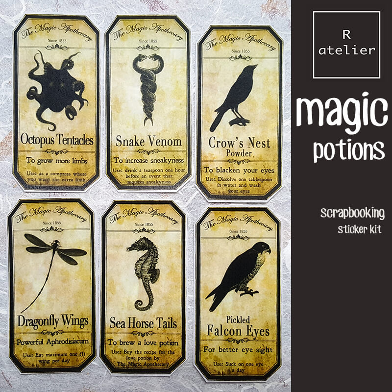 Magic Potion Label Scrapbooking Washi Stickers