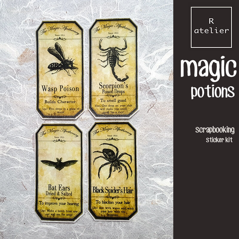 Magic Potion Label Scrapbooking Washi Stickers