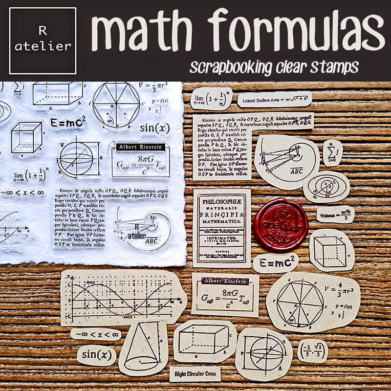 scientific instruments Scrapbooking Clear Stamps