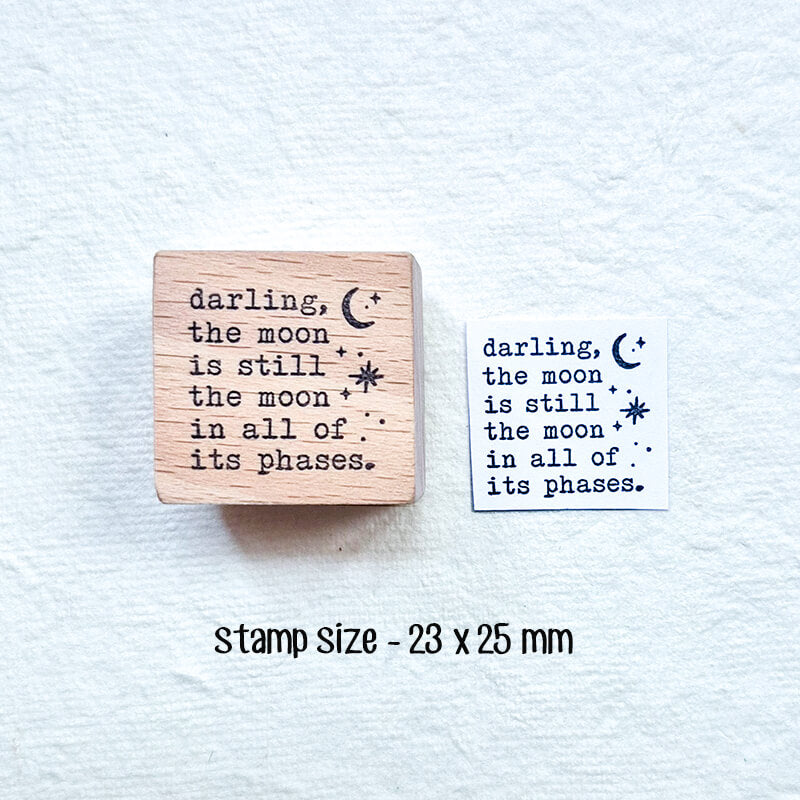 Literary Romantic Love Quotes Scrapbooking Wooden Stamp