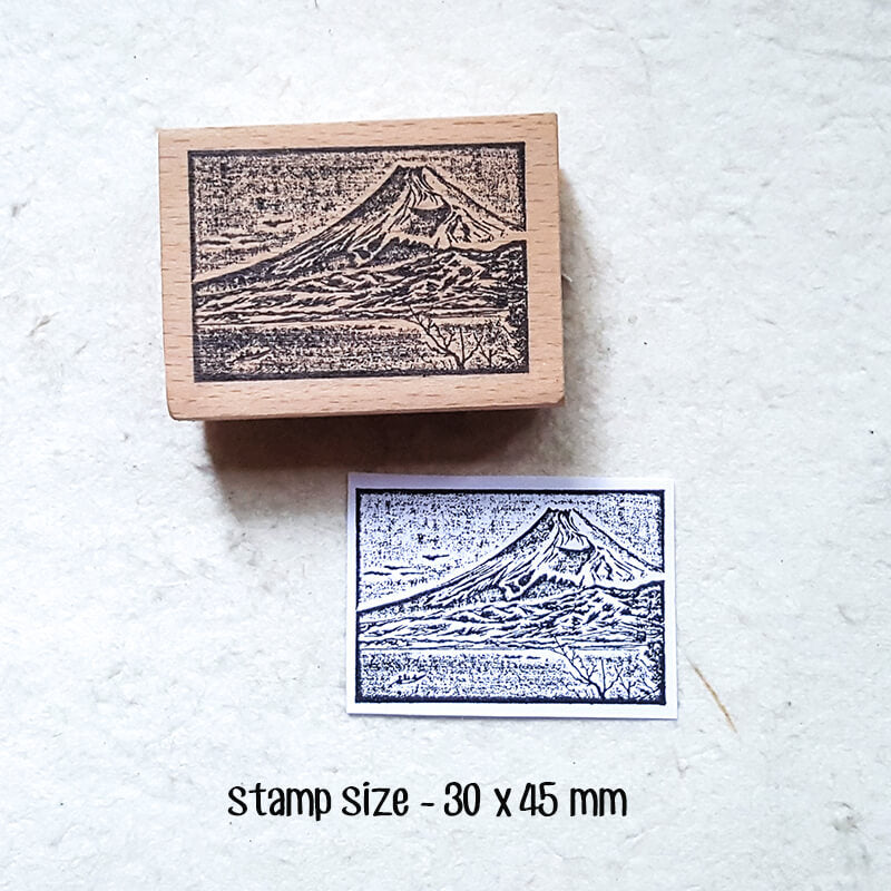 Ukiyo Japan Travelogue Scrapbooking Wooden Stamp