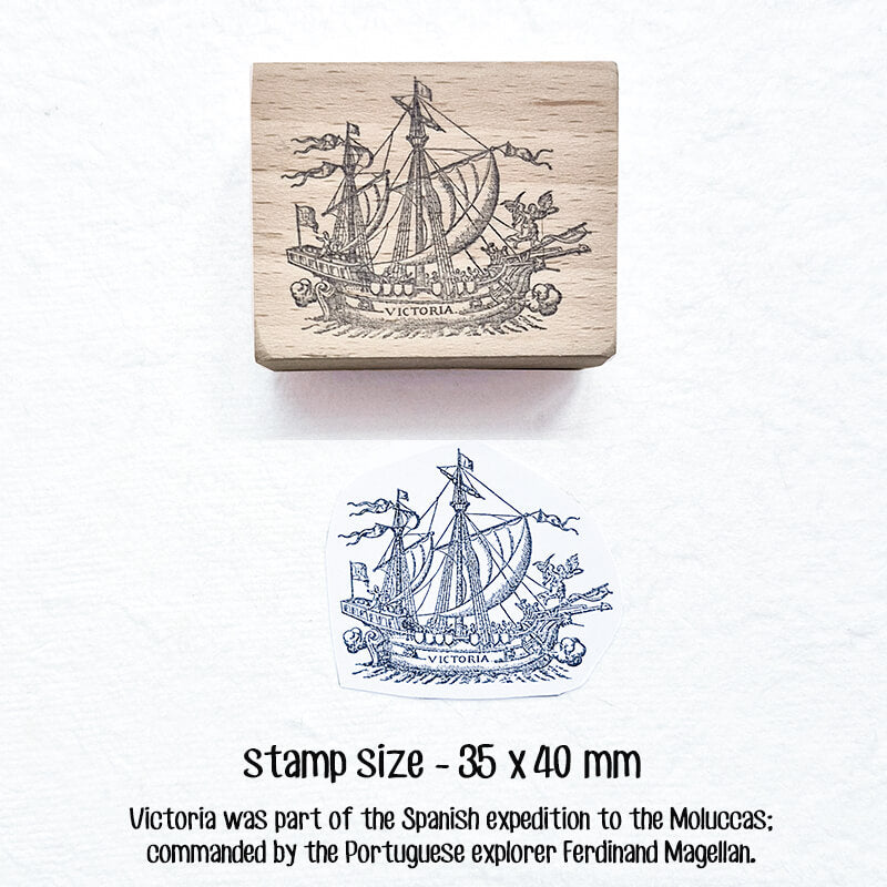 Tall Ships Galleons Age of Discovery Scrapbooking Stamp