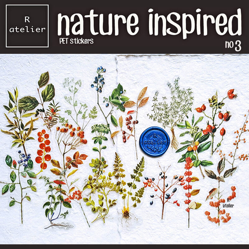 Nature Inspired Series | 80 pcs Scrapbooking PET Stickers