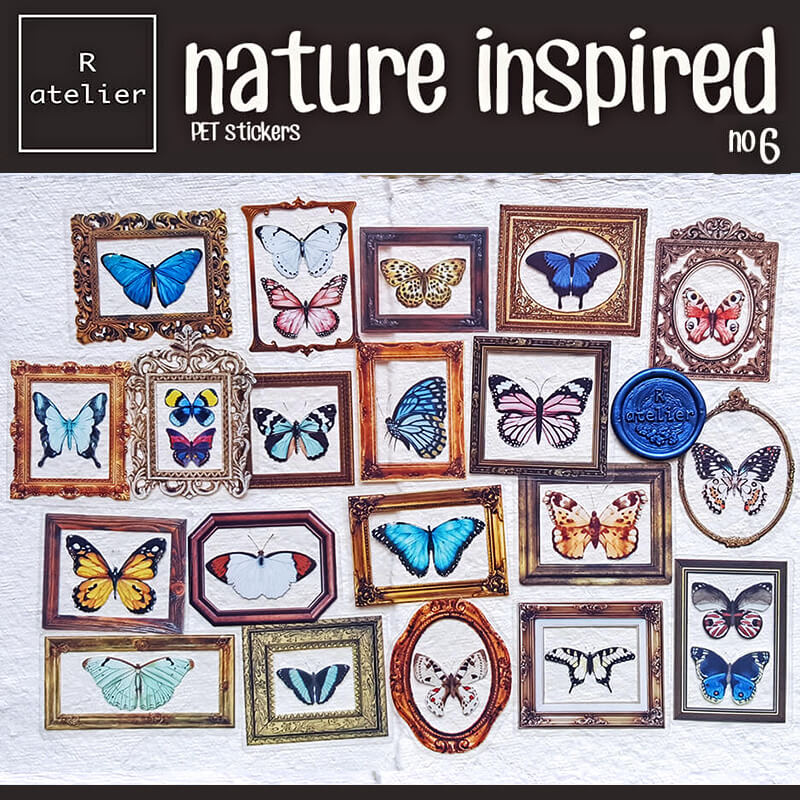 Nature Inspired Series | 80 pcs Scrapbooking PET Stickers
