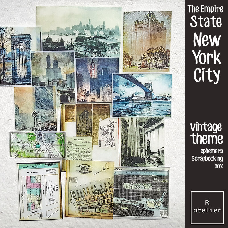 The Empire State New York City Junk Journaling Scrapbooking Box