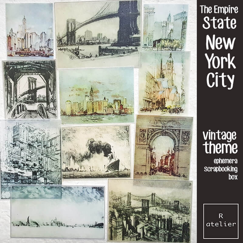 The Empire State New York City Junk Journaling Scrapbooking Box