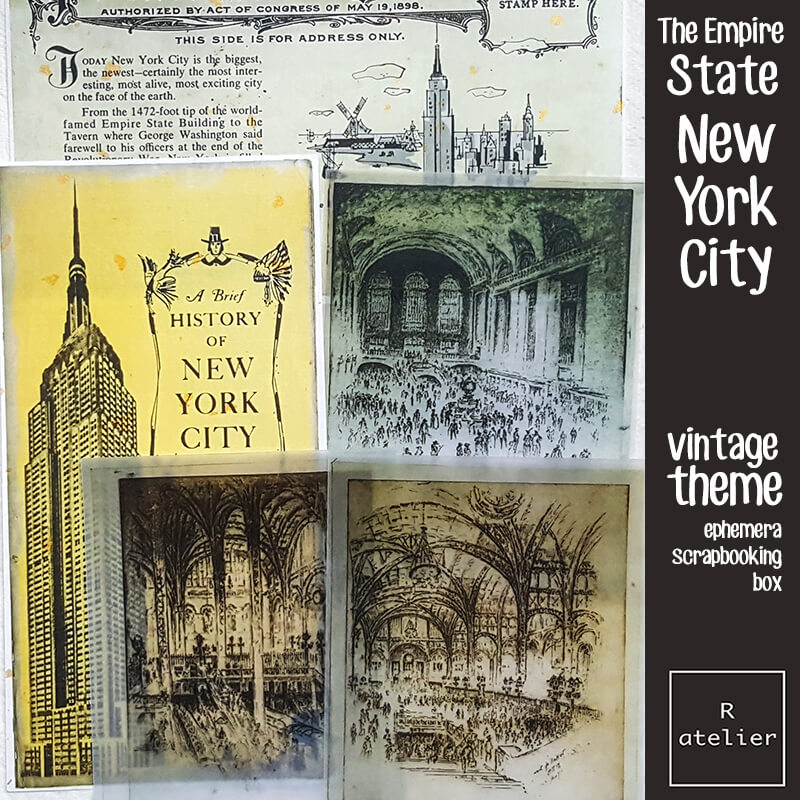 The Empire State New York City Junk Journaling Scrapbooking Box