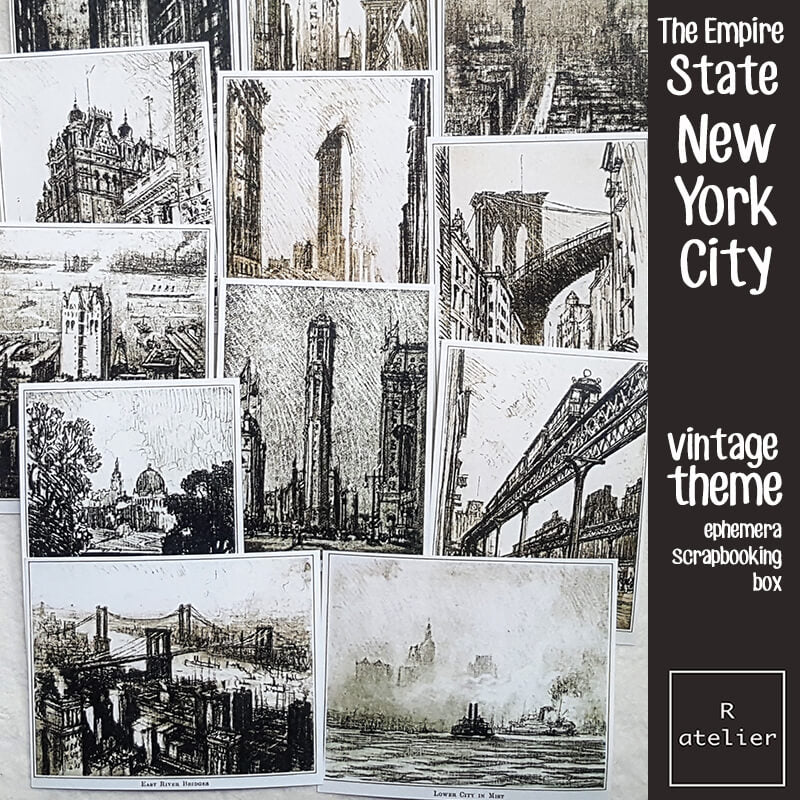 The Empire State New York City Junk Journaling Scrapbooking Box