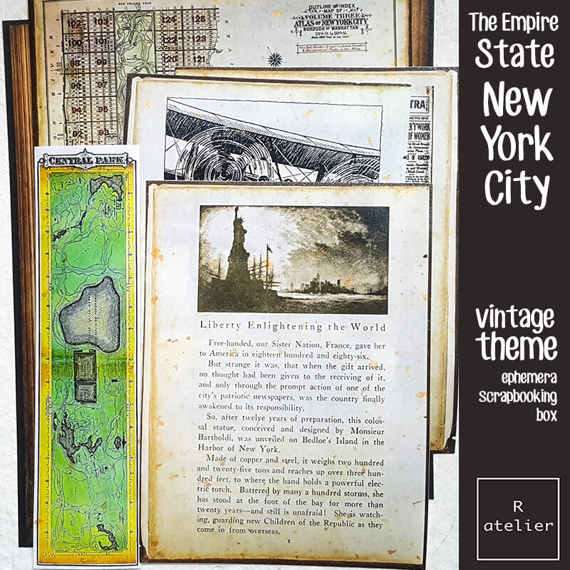 The Empire State New York City Junk Journaling Scrapbooking Box