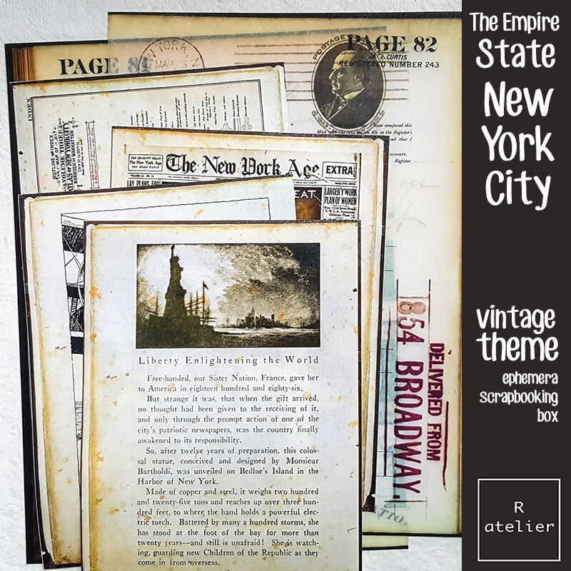 The Empire State New York City Junk Journaling Scrapbooking Box