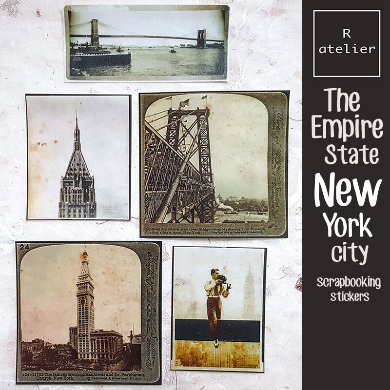 The Empire State New York City Scrapbooking Stickers