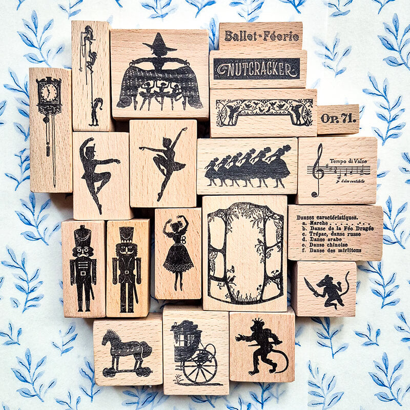 Nutcracker Story Christmas Tale Scrapbooking Wooden Stamp