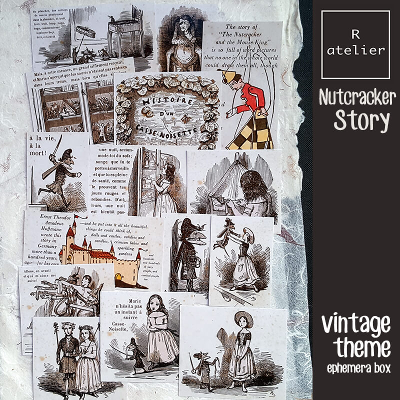 The Nutcracker Story Junk Journaling Scrapbooking Ephemera Box