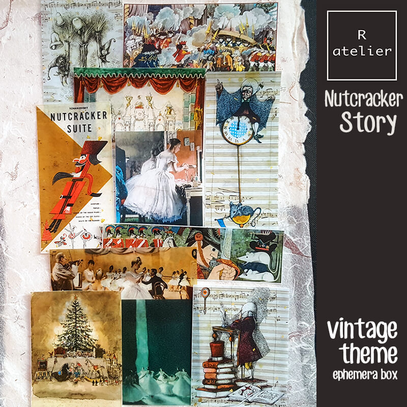 The Nutcracker Story Junk Journaling Scrapbooking Ephemera Box