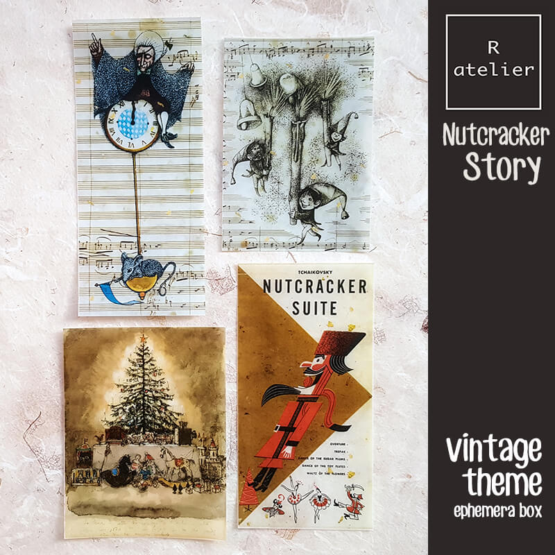 The Nutcracker Story Junk Journaling Scrapbooking Ephemera Box