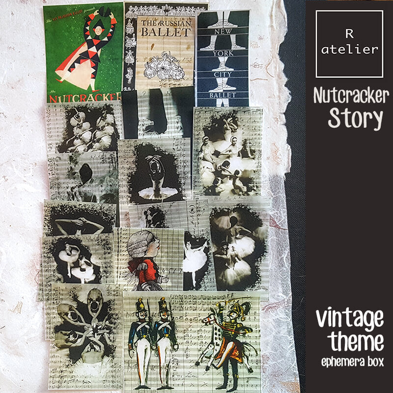 The Nutcracker Story Junk Journaling Scrapbooking Ephemera Box