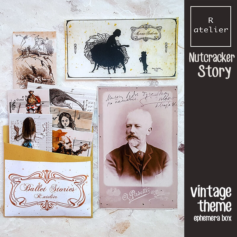 The Nutcracker Story Junk Journaling Scrapbooking Ephemera Box