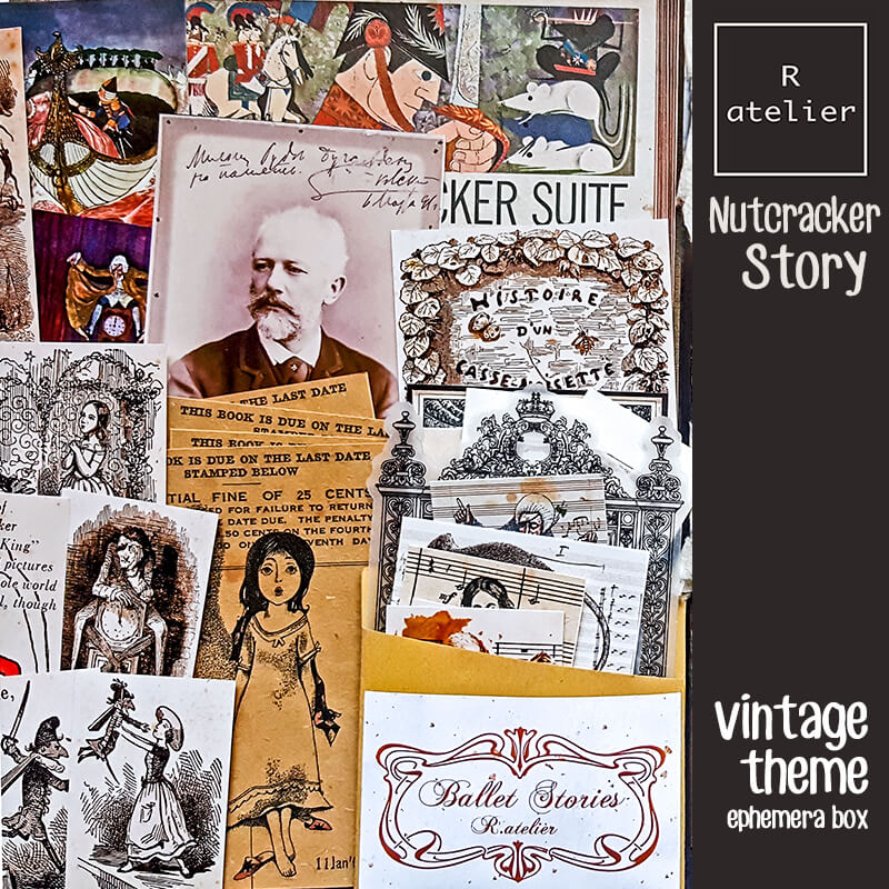 The Nutcracker Story Junk Journaling Scrapbooking Ephemera Box