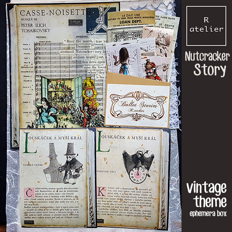 The Nutcracker Story Junk Journaling Scrapbooking Ephemera Box